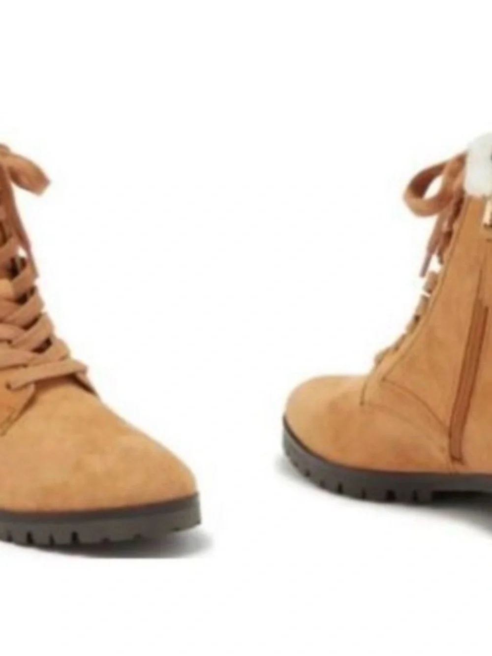 kate spade Tan Lace-Up Faux Suede Ankle Boots NEW 👢👢👢